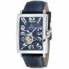 Gevril Men's Avenue of Americas Intravedere 5072-1 Swiss Automatic Blue Dial Genuine Blue Leather Strap