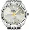 Gevril Five Points Men's 48702 Swiss Made Automatic Sellita SW200 Stainless Steel Luminous Date Watch