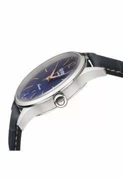 Gevril Five Points Men's 4253A Swiss Made Automatic, Sellita SW200 Movement Genuine Blue Italian Leather Luminous Date Watch -Gevril Sales Shop gevril 0265 3399436 3
