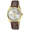 Gevril Five Points Men's Silver Dial Genuine Italian Leather Strap