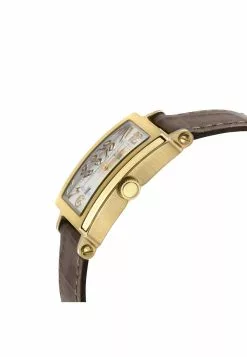 Gevril Ave of Americas Mini Women’s IPYG Stainless Steel Case, White MOP Dial Watch, Genuine Tan Leather Strap -Gevril Sales Shop gevril 0271 5299436 3