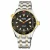 Gevril Men's Hudson Yards black dial two tone watch