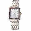 Gevril GV2 Bari Tortoise Women's Mother Of Pearl Dial Two Tone IP Rose Gold Bracelet Diamond Watch