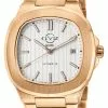 Gevril GV2 Automatic Men's Potente White Dial Rose Gold Bracelet Watch