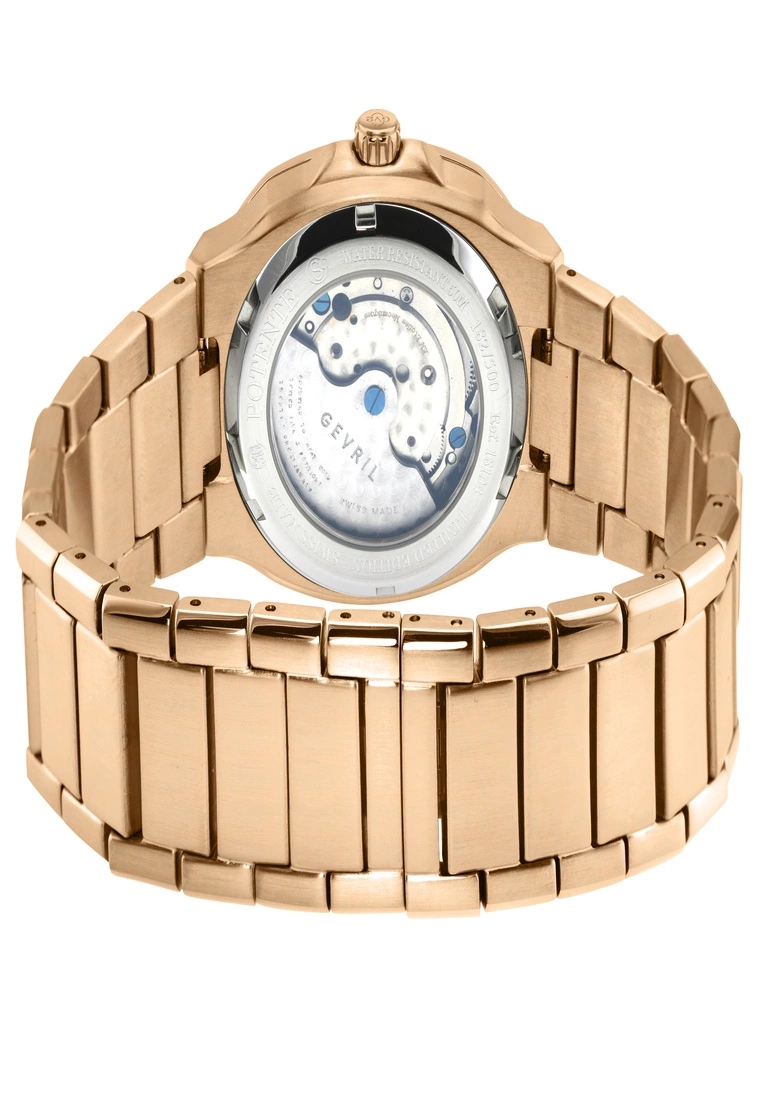 Gevril GV2 Automatic Men's Potente White Dial Rose Gold Bracelet Watch 2 Gevril GV2 Automatic Men's Potente White Dial Rose Gold Bracelet Watch - Image 2