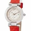 Gevril GV2 Berletta Womens White Dial Red Quilted Strap Watch