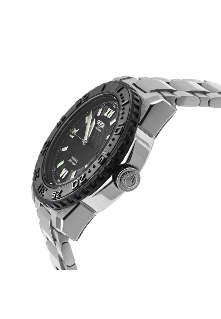 Gevril Men's Seacloud Black Dial Stainless Steel Watch 2 Gevril Men's Seacloud Black Dial Stainless Steel Watch - Image 2