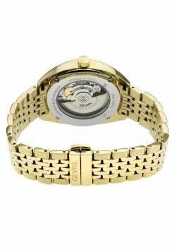 Gevril Five Points Men's 48704 Swiss Made Automatic Sellita SW200 Yellow Gold Stainless Steel Luminous Date Watch -Gevril Sales Shop gevril 0290 6299436 3