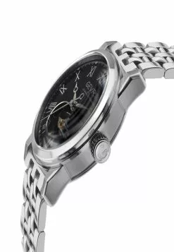 Gevril Men's Madison SS Black Dial SS Band -Gevril Sales Shop gevril 0292 0438436 3