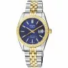 Gevril Men's Automatic West Village Blue Sunray Dial IPYG Stainless Steel Bracelet