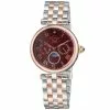 Gevril GV2 Florence Women's Brown Mother of Pearl Dial Diamond Cut Ring on Dial Two Tone IP Rose Gold Bracelet Watch