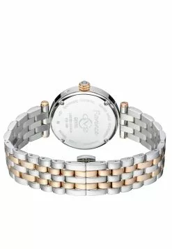 Gevril GV2 Florence Women's Brown Mother of Pearl Dial Diamond Cut Ring on Dial Two Tone IP Rose Gold Bracelet Watch -Gevril Sales Shop gevril 0303 0678436 3