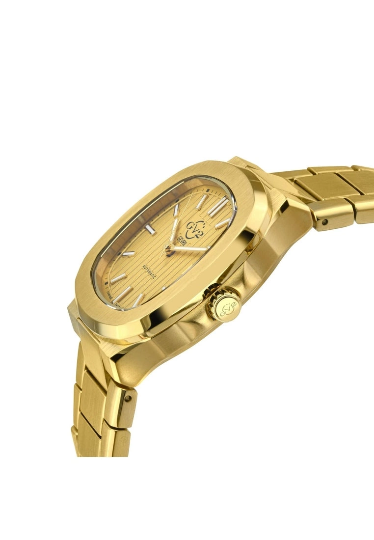 Gevril GV2 Automatic Men's Potente 18105 Swiss Automatic Yellow Gold Stainless Steel Luminous Date Watch 2 Gevril GV2 Automatic Men's Potente 18105 Swiss Automatic Yellow Gold Stainless Steel Luminous Date Watch - Image 2