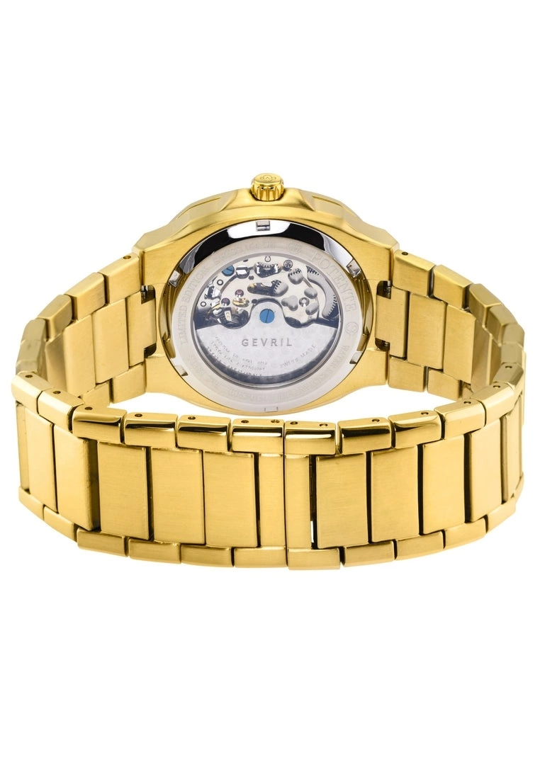 Gevril GV2 Automatic Men's Potente 18105 Swiss Automatic Yellow Gold Stainless Steel Luminous Date Watch 3 Gevril GV2 Automatic Men's Potente 18105 Swiss Automatic Yellow Gold Stainless Steel Luminous Date Watch - Image 3