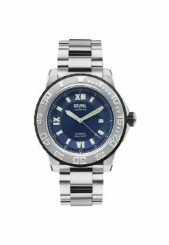 Gevril Men's Seacloud Blue Dial Stainless Steel Watch