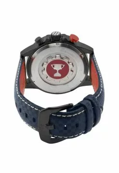 Gevril GV2 Men's Scuderia Blue Dial Blue Leather Chronograph Date Watch -Gevril Sales Shop gevril 0312 9298436 3