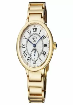 Gevril GV2 Rome Women's 12202B Swiss Quartz Diamond Yellow Gold Stainless Steel Watch