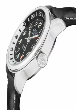 Gevril Canal Street Men's Swiss Automatic Black Dial Black Calfskin Leather Watch -Gevril Sales Shop gevril 0318 4048436 3