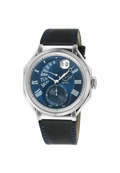 Gevril GV2 Men's Marchese 42421 Swiss Quartz Genuine Italian Blue Leather Watch