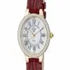 Gevril GV2 Astor II Women's MOP Dial IPYG Red strap Watchh