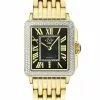 Gevril GV2 Padova Women's Black Dial Yellow Gold Watch