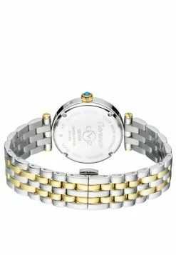 Gevril GV2 Florence Women's Mother of Pearl Dial Diamond Cut Ring on Dial Two Tone IP Gold Bracelet Watch 5 Gevril GV2 Florence Women's Mother of Pearl Dial Diamond Cut Ring on Dial Two Tone IP Gold Bracelet Watch -Gevril Sales Shop gevril 0334 8378436 3