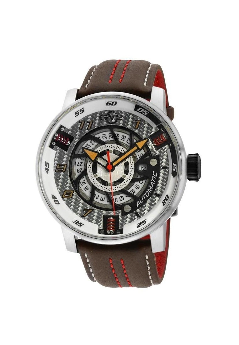 Gevril GV2 Motorcycle 1314 Swiss Automatic Mechanical Mens Brown Leather Watch 1 Gevril GV2 Motorcycle 1314 Swiss Automatic Mechanical Mens Brown Leather Watch