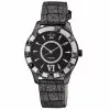 Gevril GV2 Venice Womens Black MOP Dial Black Leather Strap Watch