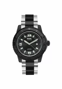 Gevril Men's Seacloud Black Dial Stainless Steel-Black PVD Watch