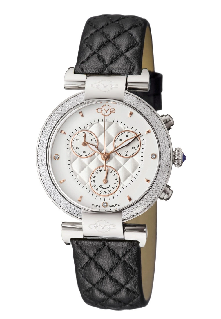 Gevril GV2 Berletta Chrono Women's White Dial Calfskin Leather Watch 1 Gevril GV2 Berletta Chrono Women's White Dial Calfskin Leather Watch