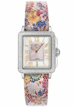 Gevril GV2 Padova Women's-Leather Pink Floral Strap