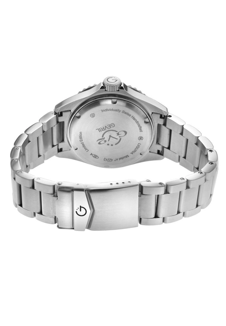 Gevril GV2 Men's Liguria 42247 Swiss Automatic Black Dial Stainless Steel Date Watch 3 Gevril GV2 Men's Liguria 42247 Swiss Automatic Black Dial Stainless Steel Date Watch - Image 3