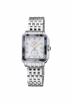 Gevril GV2 Women's Bari Tortoise Mother of Pearl Dial Stainless Steel Bracelet Watch