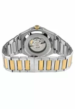 Gevril Men's High Line Automatic Watch Stainless Steel Case, Top ring in Black Sapphire Crystal, Two toned Stainless Steel IPYG Bracelet -Gevril Sales Shop gevril 0345 4768436 3