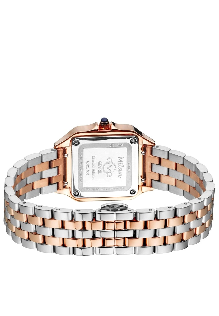 Gevril GV2 Milan Women's 12114B Swiss Quartz Two Tone Stainless Steel Diamond Watch 3 Gevril GV2 Milan Women's 12114B Swiss Quartz Two Tone Stainless Steel Diamond Watch - Image 3