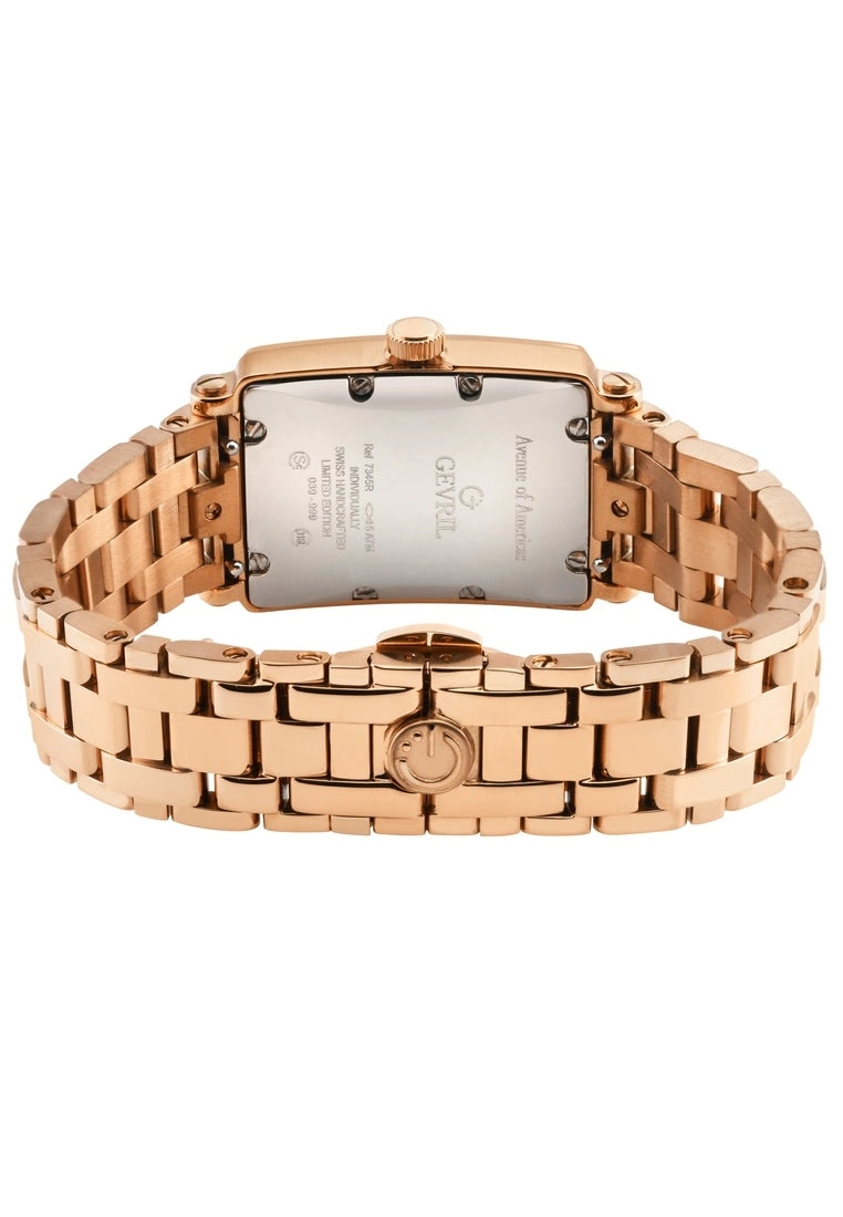 Gevril Ave of Americas Mini Women’s Rose Stainless Steel Case, Pink MOP Dial Watch 3 Gevril Ave of Americas Mini Women’s Rose Stainless Steel Case, Pink MOP Dial Watch - Image 3