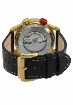 Gevril GV2 Contasecondi Men's Yellow Gold case Calfskin Leather Watch -Gevril Sales Shop gevril 0354 2678436 3