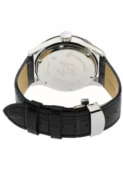 Gevril GV2 Men's Giromondo 42303 Swiss Quartz Black Leather Date Watch -Gevril Sales Shop gevril 0355 2378436 3