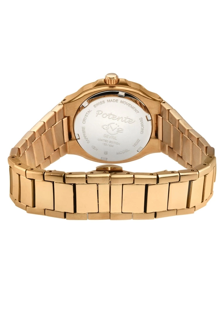 Gevril GV2 Potente Lady White MOP dial, 316L Stainless Steel IPRG Diamond Bracelet Watch 3 Gevril GV2 Potente Lady White MOP dial, 316L Stainless Steel IPRG Diamond Bracelet Watch - Image 3