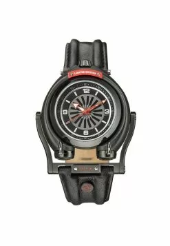 Gevril GV2 Triton Men's Black Dial Calfskin Black Leather Watch