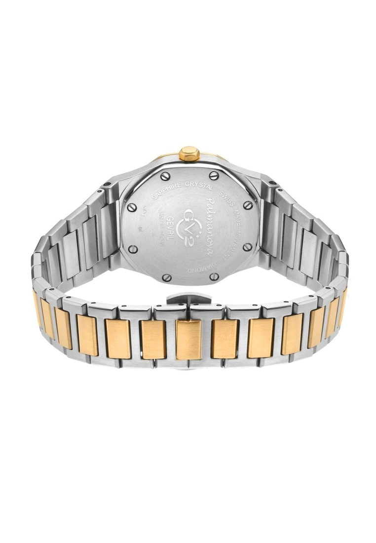 Gevril GV2 Palmanova Women's Silver Dial two tone yellow gold watch 3 Gevril GV2 Palmanova Women's Silver Dial two tone yellow gold watch - Image 3