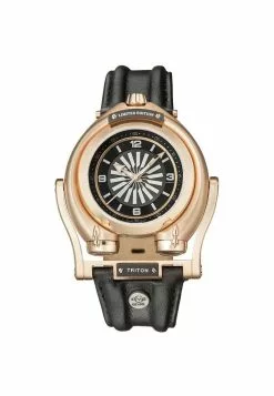 Gevril GV2 Triton Men's Black Dial Calfskin Black Leather Watch