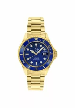Gevril GV2 Men's Liguria Blue Dial Gold Bracelet Watch