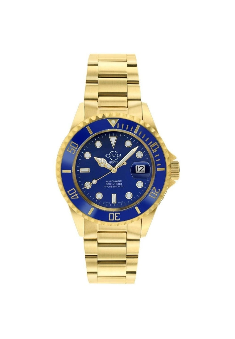 Gevril GV2 Men's Liguria Blue Dial Gold Bracelet Watch 1 Gevril GV2 Men's Liguria Blue Dial Gold Bracelet Watch