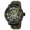 Gevril GV2 Motorcycle 1315 Swiss Automatic Mechanical Mens Black Leather Watch