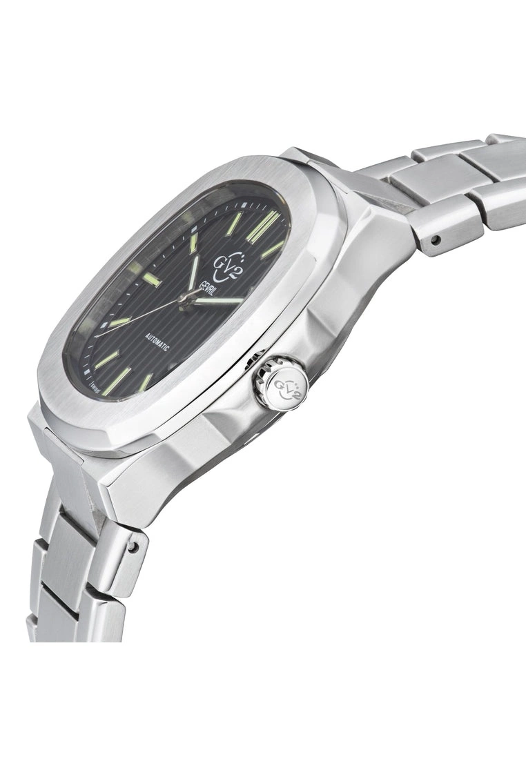 Gevril GV2 Automatic Men's Potente Black Dial Stainless Steel Bracelet Watch 2 Gevril GV2 Automatic Men's Potente Black Dial Stainless Steel Bracelet Watch - Image 2