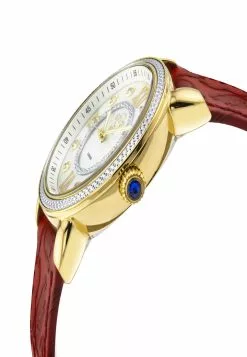 Gevril GV2 Womens Marsala 9866 Swiss Quartz Diamond Red Leather Watch -Gevril Sales Shop gevril 0364 9338436 3
