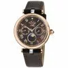 Gevril GV2 Florence Women's Brown Mother of Pearl Dial Diamond Cut Ring on Dial Two Tone IP Rose Gold Bracelet Watch