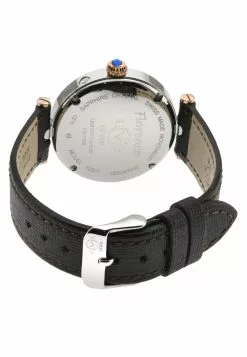 Gevril GV2 Florence Women's Brown Mother of Pearl Dial Diamond Cut Ring on Dial Two Tone IP Rose Gold Bracelet Watch -Gevril Sales Shop gevril 0365 4558436 3