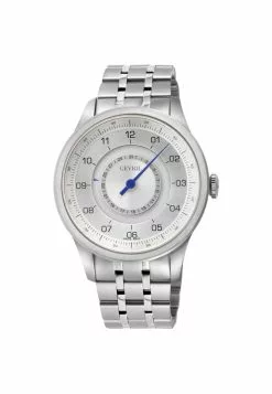 Gevril Jones St. Men's Swiss Automatic, SS Case, White Dial, 316L Stainless Steel Bracelet Watch